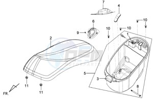 MIO 100 drawing BUDDYSEAT - HELMET BOX