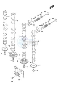 DF 250 drawing Camshaft SS Model