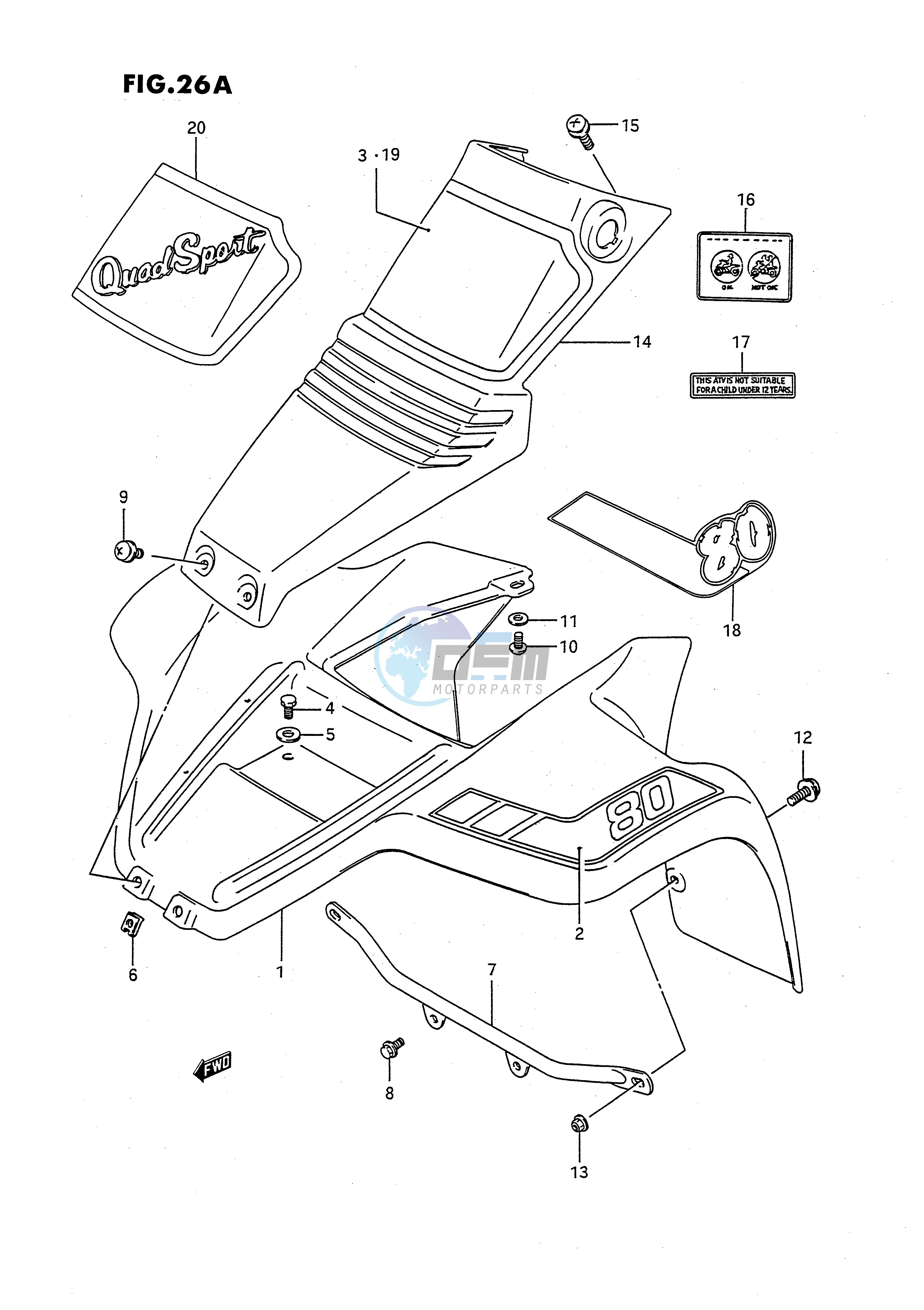 FRONT FENDER (MODEL M N P R)