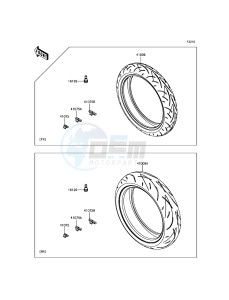 Z900 ABS ZR900BHF XX (EU ME A(FRICA) drawing Tires