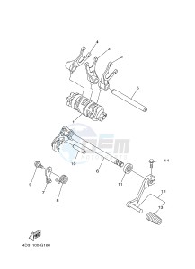 YFM250R YFM25RD RAPTOR 250 (1BTN 1BTP 1BTR) drawing SHIFT CAM & FORK