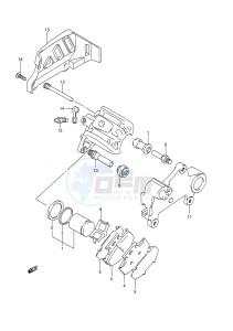 RM250 (E28) drawing REAR CALIPERS (MODEL M)