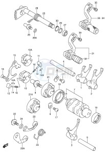 RM250 (E3-E28) drawing GEAR SHIFTING