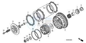 CBF600NA9 Europe Direct - (ED / ABS 25K) drawing CLUTCH