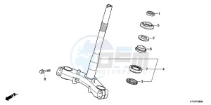 SH300AC drawing STEERING STEM