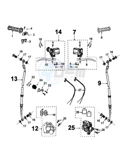 TWEET 125 V PRO drawing BRAKING SYSTEM