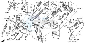 VFR800A9 UK - (E / ABS MME) drawing EXHAUST MUFFLER