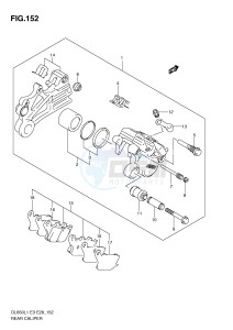 DL650 (E3) V-Strom drawing REAR CALIPER (DL650AL1 E28)