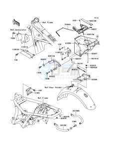 W650 EJ650-C7P GB XX (EU ME A(FRICA) drawing Frame Fittings