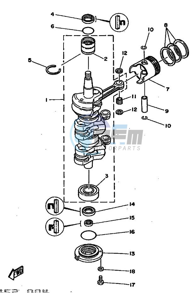 CRANKSHAFT--PISTON