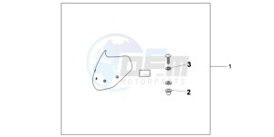 CB600F39 France - (F / CMF ST 25K) drawing FLY SCREEN