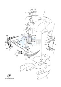 XV1900A MIDNIGHT STAR (1CR4) drawing FUEL TANK