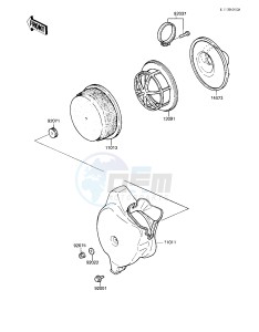 KX 80 E [KX80] (E1) [KX80] drawing AIR CLEANER