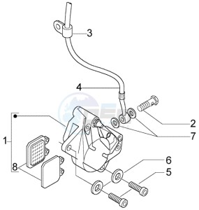 Liberty 50 4t RST Delivery drawing Brake caliper