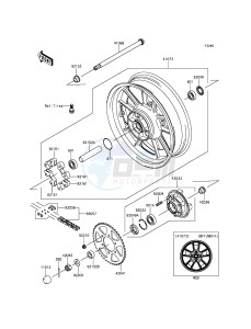 VULCAN S ABS EN650BGFA XX (EU ME A(FRICA) drawing Rear Hub