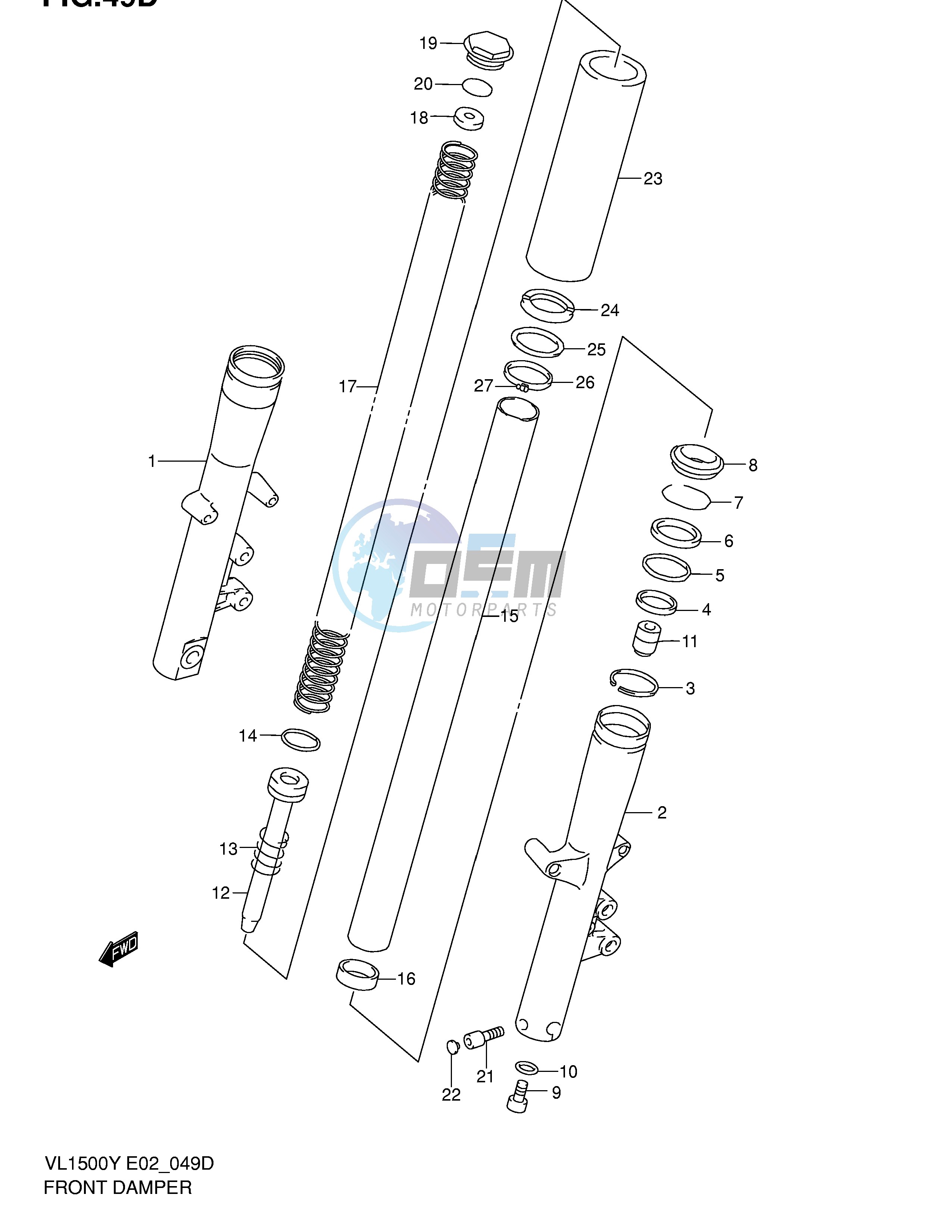 FRONT DAMPER (MODEL K2 K3 K4)