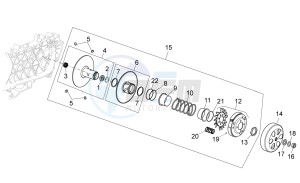 Sport City Street 300 4t 4v e3 drawing Clutch