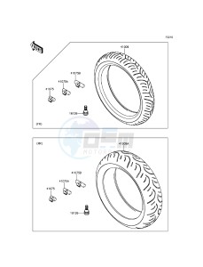 VERSYS 1000 KLZ1000BFF FR GB XX (EU ME A(FRICA) drawing Tires