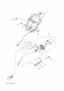 YZF125-A YZF-R125 (B5G5) drawing TAILLIGHT