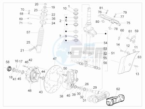 GTV 300 4T 4V ie drawing Fork - steering tube - Steering bearing unit