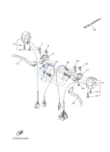 YB125 (2CS3) drawing HANDLE SWITCH & LEVER