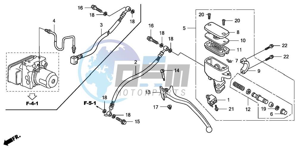 REAR BRAKE MASTER CYLINDER