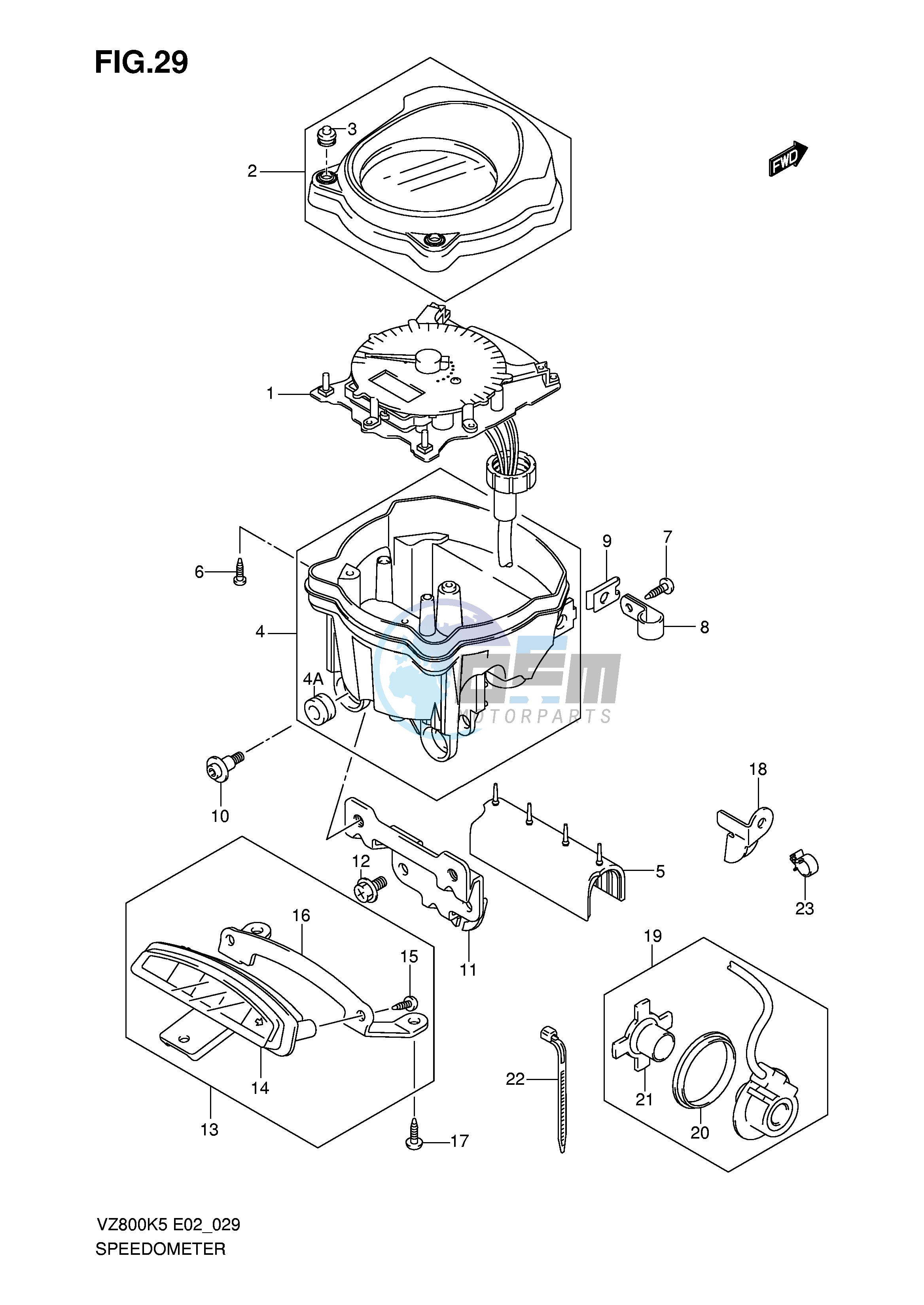 SPEEDOMETER (MODEL K5 K6 K7 K8)