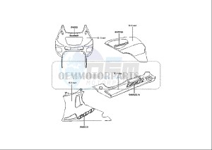 ZZR 600 (EU) drawing DECALS ZX600 E13H