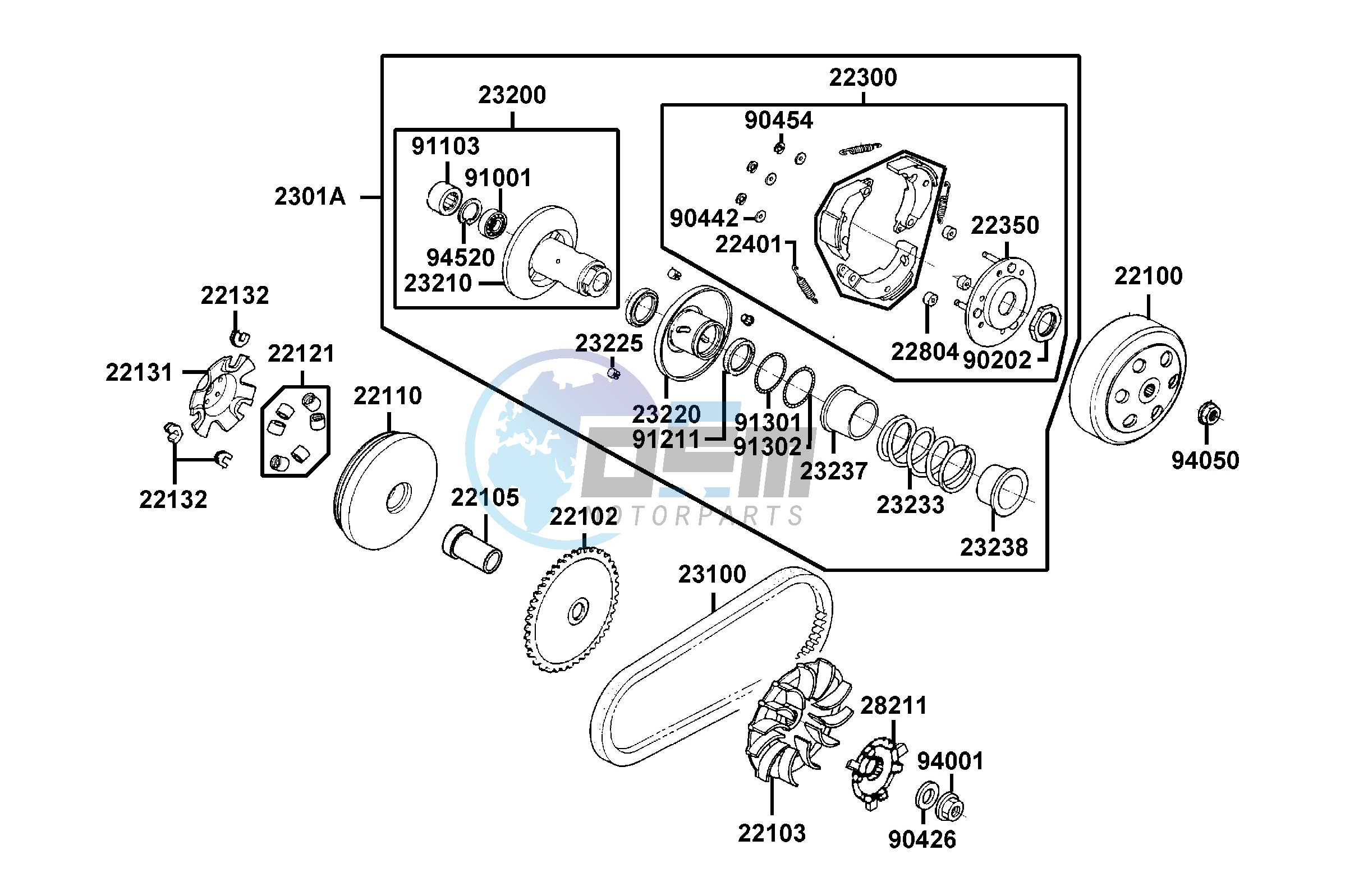 Driven Pulley