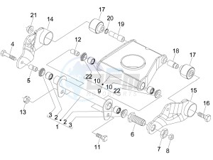 MP3 500 (USA) drawing Swinging arm