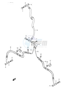 LT-A500F (E24) drawing FRONT BRAKE HOSE