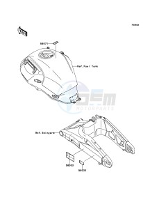 VERSYS KLE650CDF XX (EU ME A(FRICA) drawing Labels