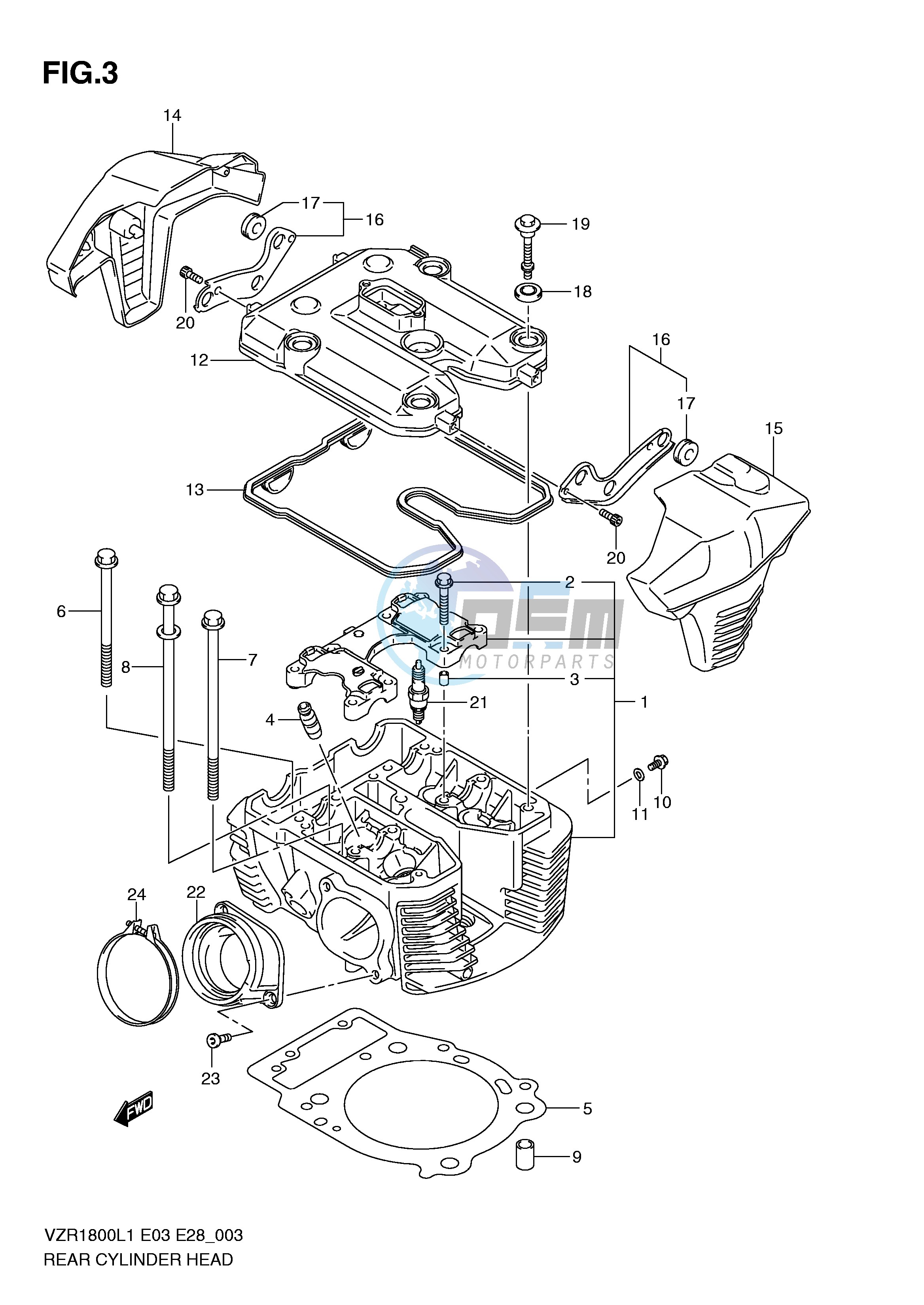 REAR CYLINDER HEAD