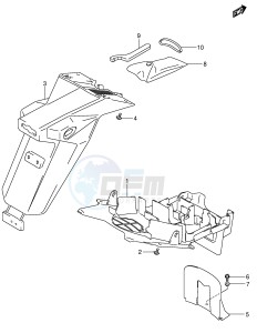 SV650S (E2) drawing REAR FENDER (MODEL K3)