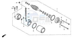 CBR600F drawing STARTING MOTOR