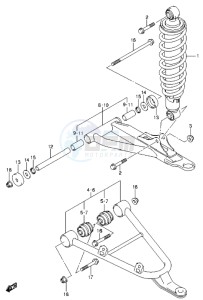 LT-A500X drawing FRONT SUSPENSION ARM