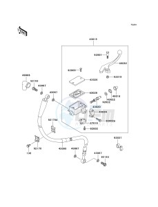 KL 125 D [KLR125] (D20-D22) [KLR125] drawing FRONT MASTER CYLINDER