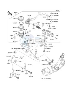 KRF 750 F [TERYX 750 4X4 NRA OUTDOORS] (F8F) C8FA drawing FRONT MASTER CYLINDER