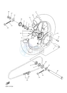 WR250F (2GBH) drawing REAR WHEEL