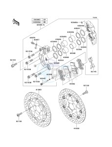 ZR 1000 A [Z1000] (A6F-A6F) A6F drawing FRONT BRAKE