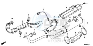 TRX500FA6H Europe Direct - (ED) drawing EXHAUST MUFFLER