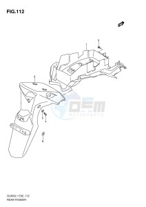 DL650 (E2) V-Strom drawing REAR FENDER (DL650AL1 E2)