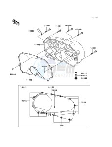 VN800 CLASSIC VN800B6F GB XX (EU ME A(FRICA) drawing Right Engine Cover(s)