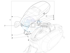 PRIMAVERA 50 4T-3VS E4 (EMEA) drawing Saddle/seats