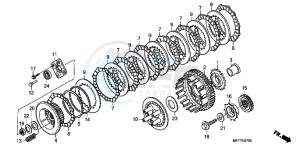 XL700VAB TRANSALP E drawing CLUTCH