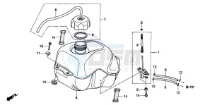 TRX90 SPORTRAX 90 drawing FUEL TANK