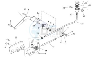 V7 II Stornello ABS 750 (USA) drawing Rear master cylinder