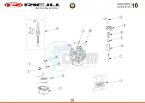 BYE-BIKE-25-KM-H-EURO4-HOLLAND-WHITE drawing CARBURETTOR