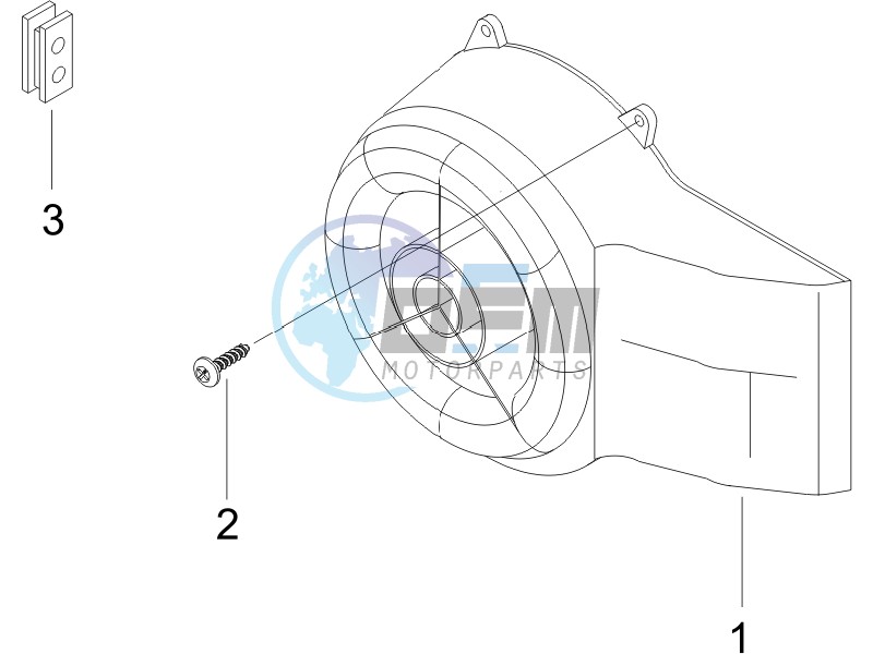 Flywheel magneto cover - Oil filter