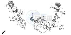 VT600C drawing CRANKSHAFT/PISTON